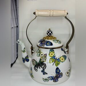 MacKenzie- Childs Butterfly 2Qt Tea Kettle